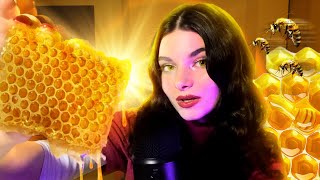 ASMR HONEYCOMB EATING  Extremely STICKY Satisfying amp Relaxing Sounds [upl. by Leilani153]