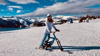 4K SnoGo Ski Bike Fun in the Austrian Alps with Snogo Skibike [upl. by Smukler969]