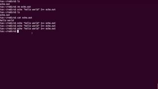 M06T12  Intro to Linux  Bash Redirections  Appending [upl. by Ayatnohs340]