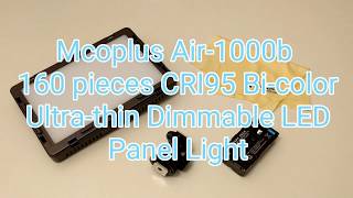 Mcoplus Air1000b 160pcs CRI95 Bicolor Ultrathin Dimmable LED Panel [upl. by Wyatt]