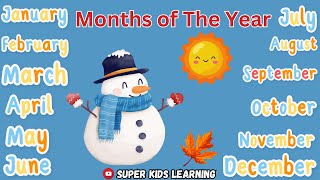 Months of the Year Song  12 Months of the Year  Song for Kids  Nursery Rhymes for Kids [upl. by Lemuela273]