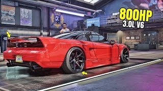 Need for Speed Heat Gameplay  800HP HONDA NSX TYPER Customization  Max Build [upl. by Ayotel]