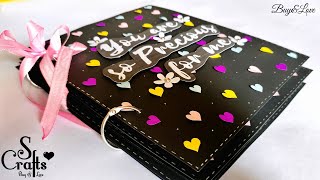 Scrapbook  Precious 💜  Special anniversary scrapbook ideas  birthday scrapbook ideas  S Crafts [upl. by Gina790]