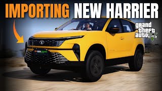 GTA 5 IMPORTING ALL NEW TATA HARRIER 2024 FROM INDIA  GTA INDIAN CUSTOMS  DEATH ASSASSIN MODS [upl. by Sonja]