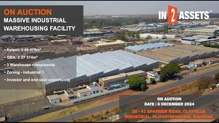 Industrial Warehousing Facility Clayville Industrial Olifantsfontein On Auction 24 October 2024 [upl. by Aenahs]