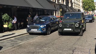 Luxury SUV Cars In London 2024  GWagon Maybach Bentayga Range Rover Cullinan Purosangue DBX [upl. by Adnilahs679]