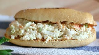 Sandwich de crabe et crevettes  Recettes du monde entier [upl. by Hughett]