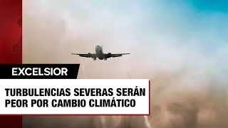 Científicos advierten que turbulencias severas empeorarán gracias al cambio climático [upl. by Aicirtak676]