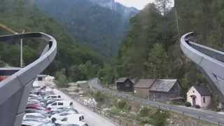 Ebensee Feuerkogel Seilbahn  Talfahrt [upl. by Wardlaw377]