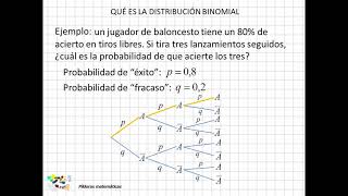 01 Qué es la distribución binomial [upl. by Yartnoed]