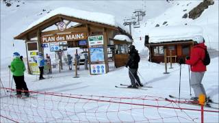 Skiing to Meribél Mottaret Les 3 Vallées [upl. by Anitsud]