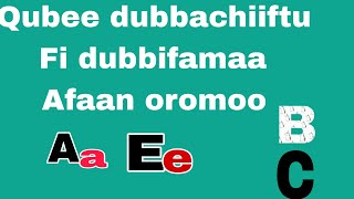 Dubbifamaa Fi dubbachiiftu Qubee Afaan oromoo [upl. by Ahsiled]