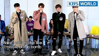 Wanna One sings BLACKPINKs Whistle in original key Happy Together20180125 [upl. by Talbert86]