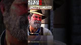 Uncles Lumbago 😂 rdr2 gaming youtube shortvideo shortsfeed funny [upl. by Ymmor]