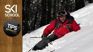 How To Stand Up in Powder  Advanced Tips for Powder Skiing [upl. by Shipman]