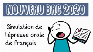 Simulation de lépreuve orale de français du baccalauréat EAF [upl. by Cordey359]