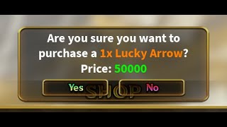 YBA YOU CAN BUY LUCKY ARROWS NOW [upl. by Graig]