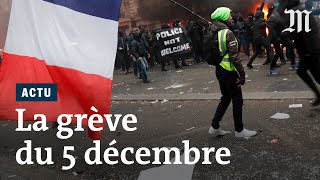 Grève du 5 décembre 2019  les manifestations massives en images [upl. by Hirschfeld742]