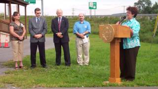 Karen Stotz Meyers Speech at the unveiling of the Carl E Stotz Memorial Little League Bridge [upl. by Trixy644]