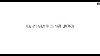 How to administer nasal glucagon [upl. by Matrona]