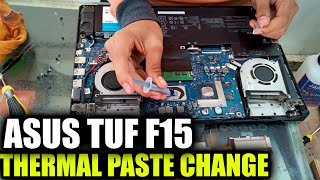 Asus Tuf F15 Thermal Paste Change 🔥 [upl. by Ylsew]