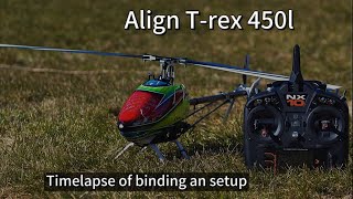 Align Trex 450 and AR7200BX Binding and Setup  Not a tutorial [upl. by Calvinna]