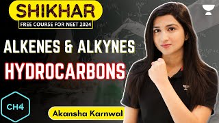 Hydrocarbons  Alkenes amp Alkynes  NEET 2024  Akansha Karnwal [upl. by Mendez424]