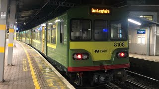 DART  IÉ8100 Class 8108  Malahide  Dun Laoghaire Service [upl. by Hocker659]