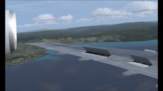 FSX  JT8D17 engine sounds for B727200  wing views  landing [upl. by Richardson]