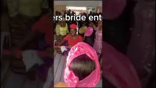 A rivers state bride bride rivers wedding ogonibride culture entrance viralvideo shorts [upl. by Ateuqirne337]