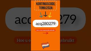 Kortingsboncode Temu 2024 Nederland 🔥🇱🇺 temu aesthetic haul couponcode [upl. by Ahsrav]