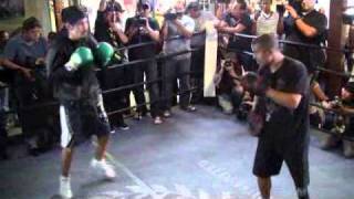 Margarito hits the mitts  jumproping  fightnewscom [upl. by Yraht]