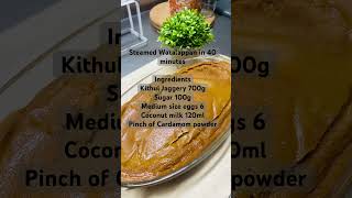 Quick Steamed Watalappan  Jaggery Pudding yummydessert [upl. by Lohrman]