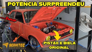 Chevette ohc turbo surpreendeu no dinamômetro servitec [upl. by Esirec147]