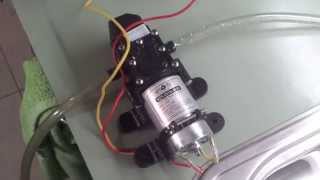 Quick review 24 ebay water pump 100 PSI 12V for caravans etc [upl. by Adnawak]