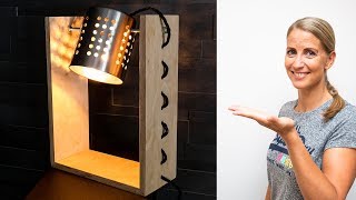 💡 Die Challenge Lampenbau aus einem IKEA Besteckhalter Ordning [upl. by Einatirb]