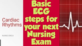 Basic Cardiac Rhythm interpretation for your next nursing exam Heart blocks sinus arrhythmiasAfib [upl. by Annitsirhc]