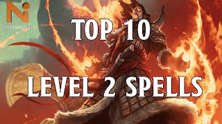 Top 10 DampD 5e 2nd Level Spells  Nerd Immersion [upl. by Ahseral]