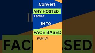 single Hosted Revit Family into Face Based Family shorts [upl. by Nnor]