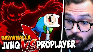 JVNQ ENFRENTA UM PRO PLAYER DE BRAWLHALLA [upl. by Haidej427]