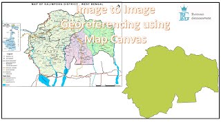 QGIS Series 6 ImagetoImage Georeferencing using Map Canvas in QGIS Base Map Georeferencing [upl. by Ahsi]