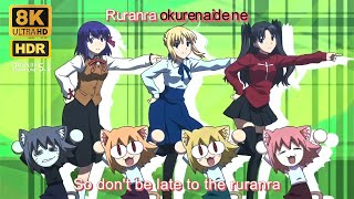 Carnival Phantasm OP Creditless 8K HDR Dolby 51 Lyrics [upl. by Trisa]