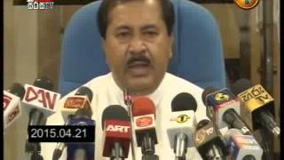 News 1st Prime time 7PM Sirasa TV 22nd April 2015 [upl. by Airitac]