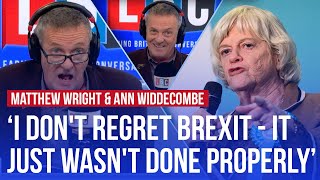 Four minutes of Ann Widdecombe and Matthew Wright going at each other about Brexit  LBC [upl. by Oberstone]