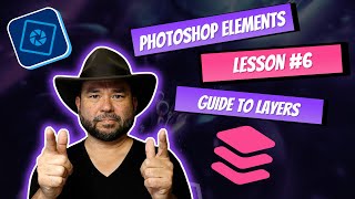 Learn Photoshop Elements  Lesson 6 Layers for beginners [upl. by Cynar]