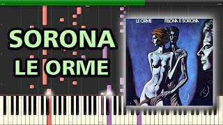 Sorona  Le Orme  Synthesia Piano Tutorial 🎵 [upl. by Arimlede684]