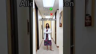 True or False Allergy Edition with Allergist amp Immunologist Dr Prathyusha Savjani 🤧 [upl. by Neelyam]