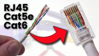 Crimping video RJ45 cat65 cable crimping or connectorisation [upl. by Ardy]