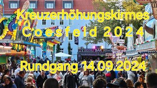 Kreuzerhöhungskirmes Coesfeld 2024 Rundgang 14092024 [upl. by Sherburn]