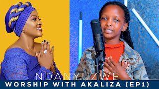 WORSHIP WITH AKALIZA EP1  NDANYUZWE  Cover Aline Gahongayire [upl. by Stewardson35]